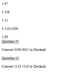 Week 1 Assignment